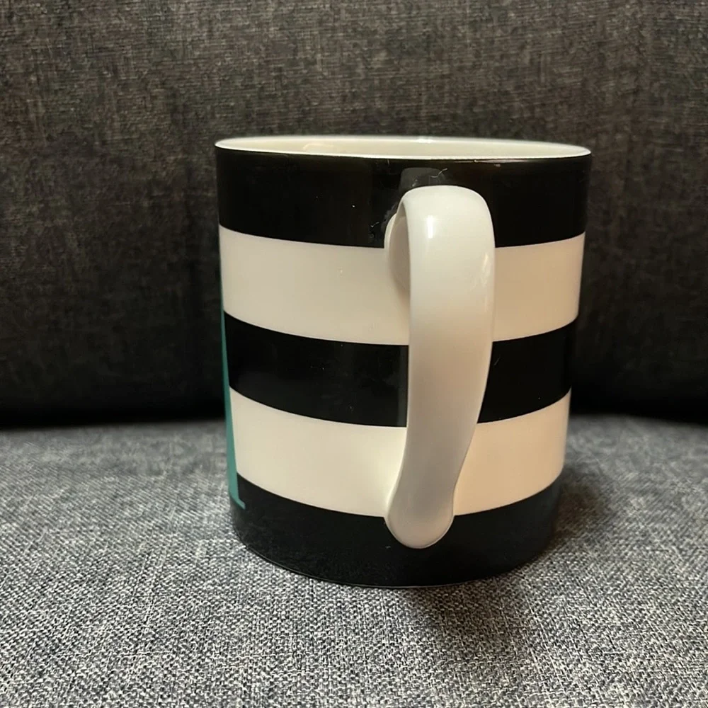 Kate Spade Wickford Red Letter Day Monogram Mug- A